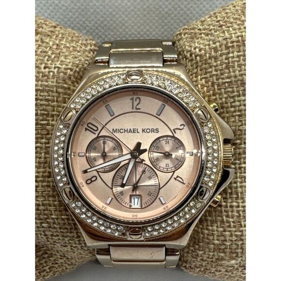 Michael Kors MK5450 Women's Rose Gold Stainless Steel Analog Dial Watch JNA849 - Picture 1 of 11